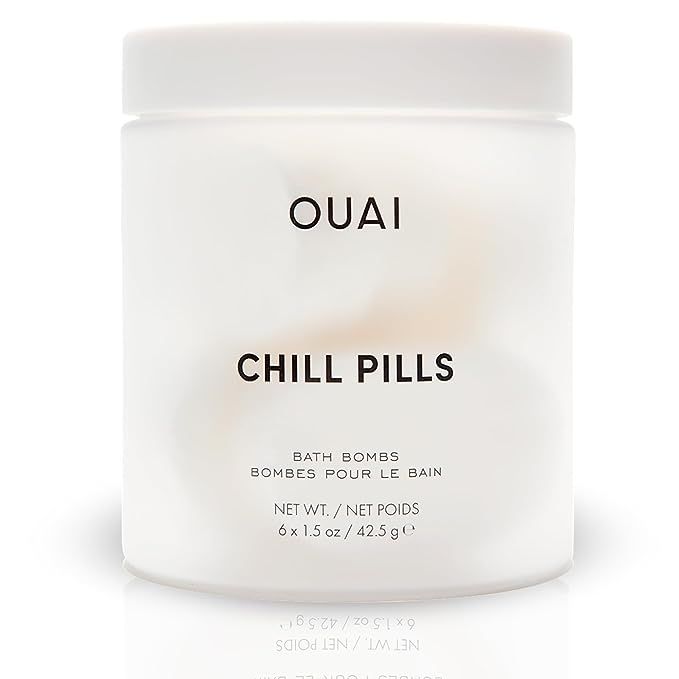 OUAI Chill Pills - Bath Bombs Scented with Jasmine and Rose - Safflower, Hemp Seed & Jojoba Oil t... | Amazon (US)