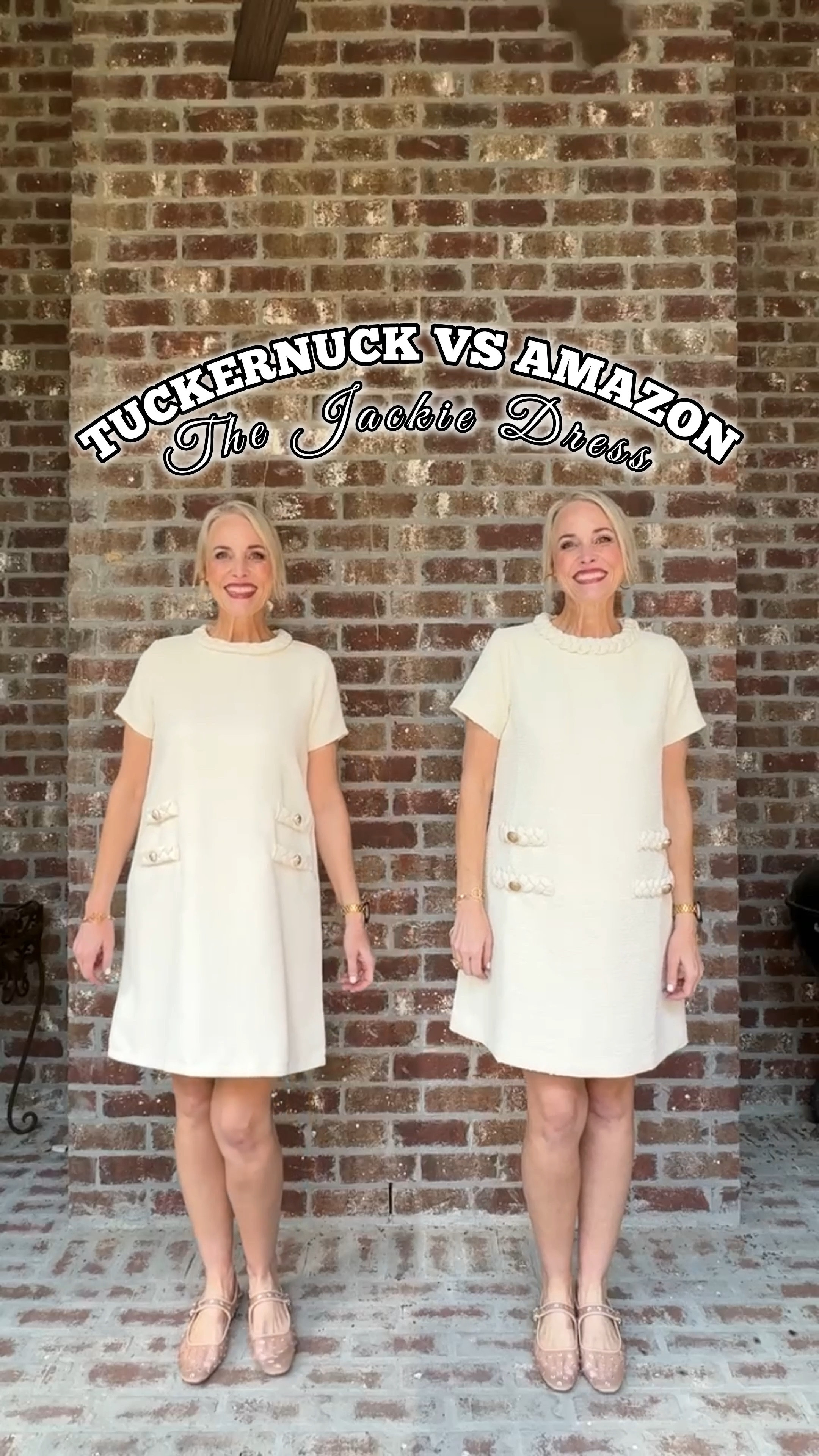 Are you a Tuckernuck girl on an Amazon budget? 🙋🏼‍♀️ Well, I’ve got you!

This is one of THE BEST looks for less I have ever seen. The Jackie Tweed dress is as iconic as Jackie O was, but at $268, the price tag makes it out of reach for a lot of us. Well, Amazon has done it again. This lookalike is virtually identical to the real deal. And I have the real deal in two colors! If I didn’t know, I would never believe it wasn’t the same dress. But get this… the Amazon lookalike is only $48.99! 🤯 

I wear a medium in both dresses, but find the Amazon one is a lighter weight which makes it perfect for South Louisiana and other hotter climates. 

Here are some stats 👇🏻
Tuckernuck:  100% polyester, machine washable, fully lined. Comes in XXS-4XL and 13 color options

Amazon:  100% polyester, machine washable, fully lined. Comes in XS-XL and 15 color options 

Comment LINKS and I’ll send you a DM with all the deets. That’s the easiest way to shop!

Link and discount code for Jennifer Ponson Designs jewelry (to die for) can’t be linked in my LTK shop, so comment the word JEWELRY, and I’ll manually send you a separate link for that. 

⚠️Please note that you have to be following me for me to be able to receive your message. Otherwise it gets filtered out and I won’t see it. Also if you don’t see the link, check your message request folder and privacy settings. It may be that your account is set not to allow messages from everyone. ⚠️

❤️ Follow for more
✈️ Share this with a friend
⬇️ Save this for later

My storefronts are ALWAYS open and ready to be shopped. ❤️

Shop my LTK here ⬇️
https://www.shopltk.com/explore/LaurenOggsGee

Shop my Amazon Storefront here ⬇️
https://www.amazon.com/shop/laurenoggsgee

As a reminder for reference:
I’m 53, 5’8, 140 lbs, 6/8/M
*earns commission 

over 50 | vsg journey | cancer survivor | lookalike | self-care | looks for less


#LTKMidsize #LTKStyleTip #LTKPlusSize