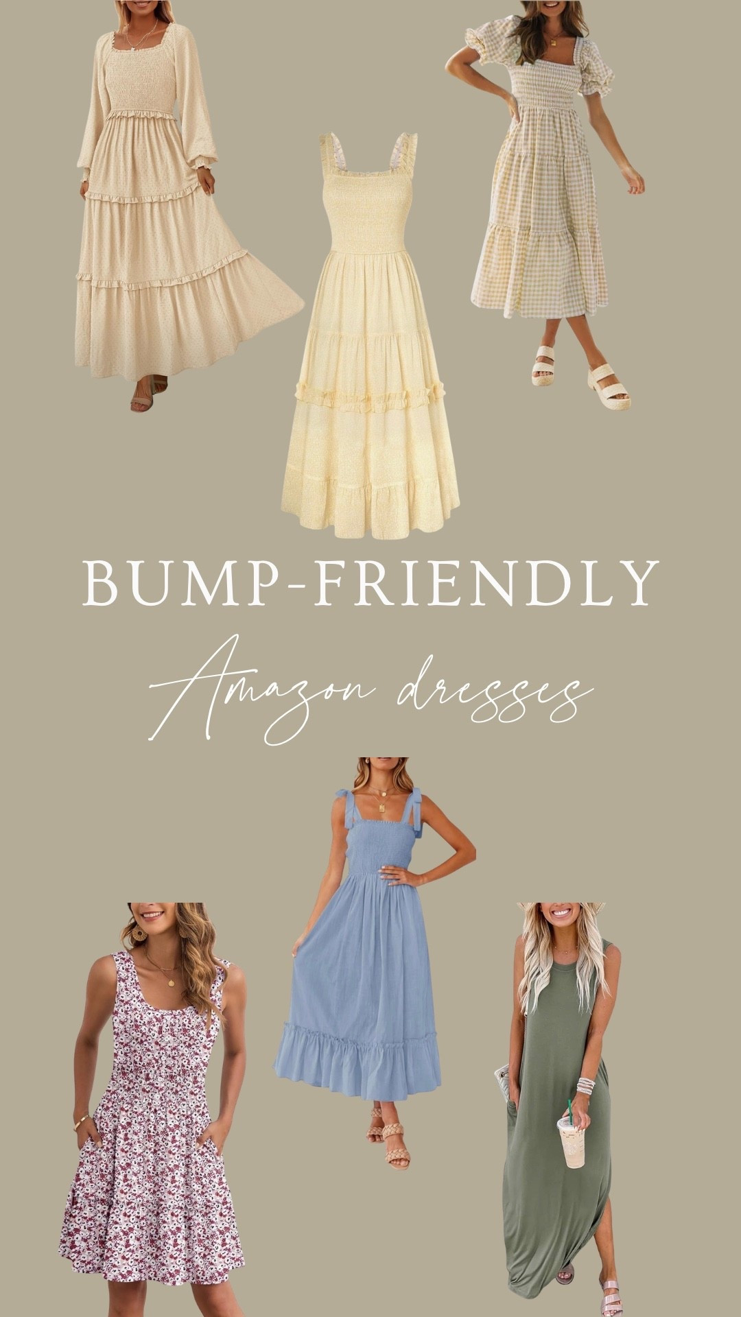 Amazon dresses that can double as maternity dresses🥰

#LTKSeasonal #LTKmomlife