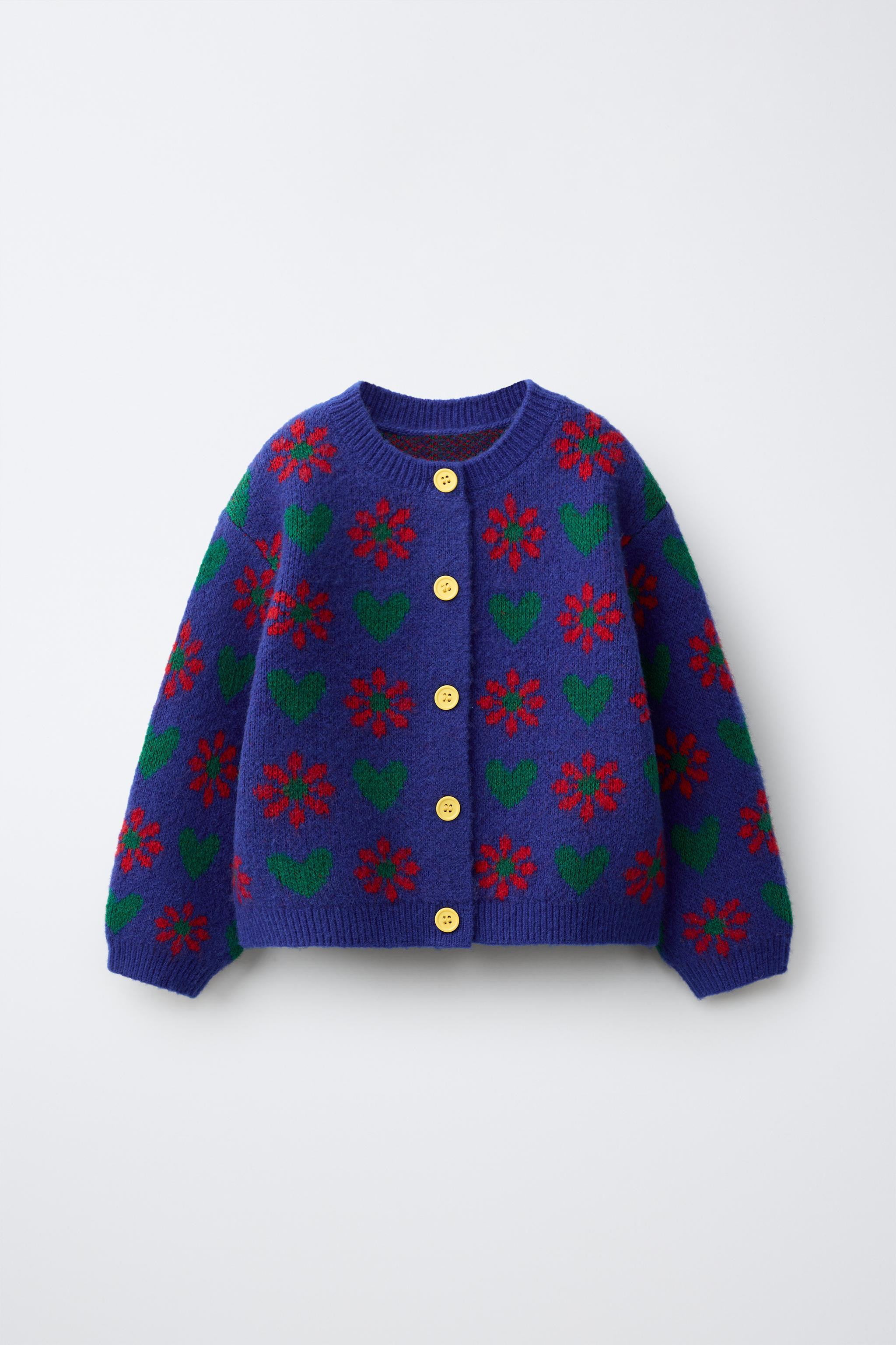 FLORAL JACQUARD CARDIGAN | Zara US