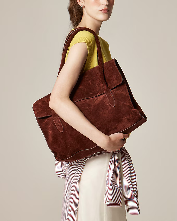 Berkeley large tote in suede | J. Crew US