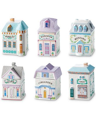Spice Village 6 Pc. Spice Jar Rustic Set | Macy's