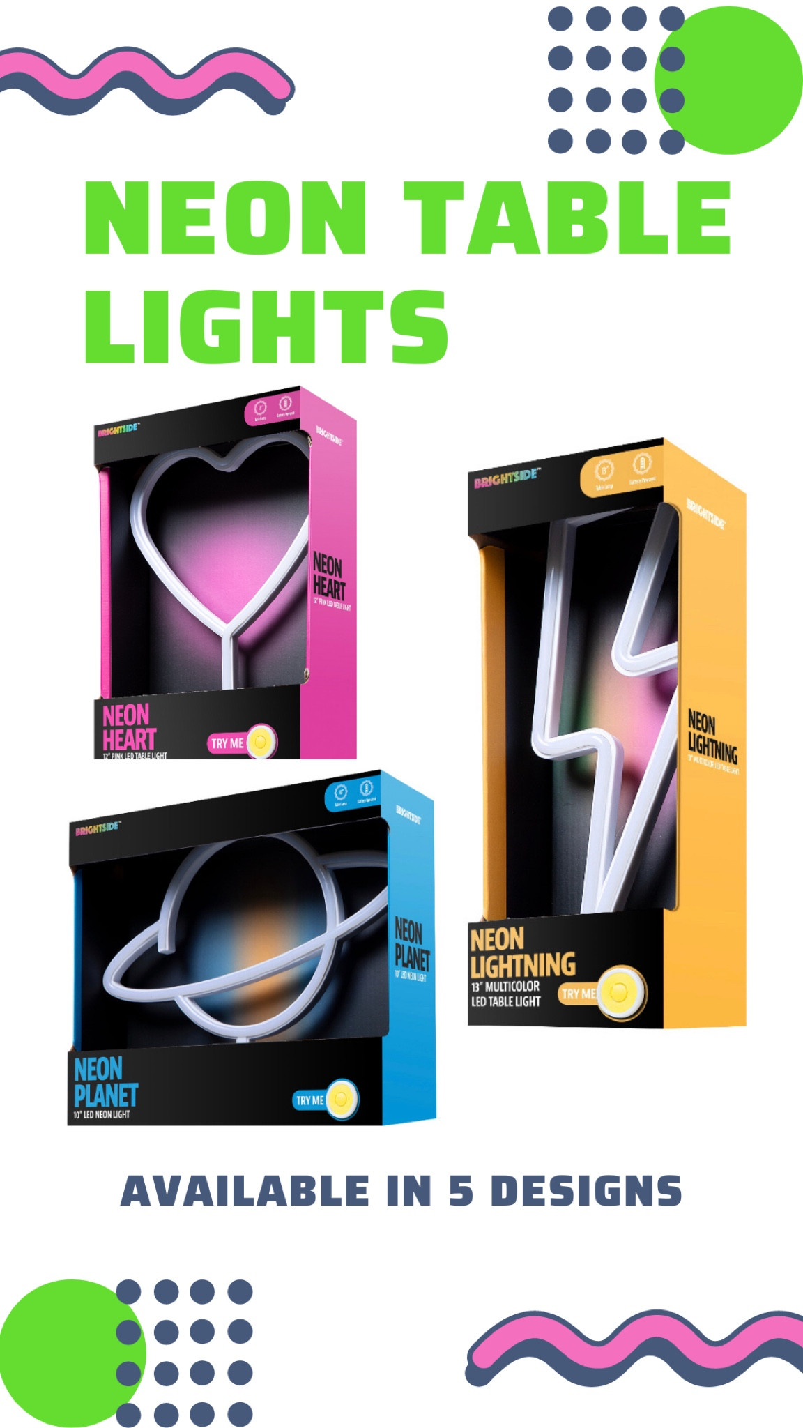 Battery-operated neon table lights in Walmart for $9.96. Available in 5 designs!⭐️ 

#LTKhome #LTKFind