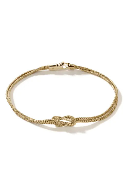 John Hardy Love Knot Bracelet in Gold at Nordstrom, Size Small | Nordstrom