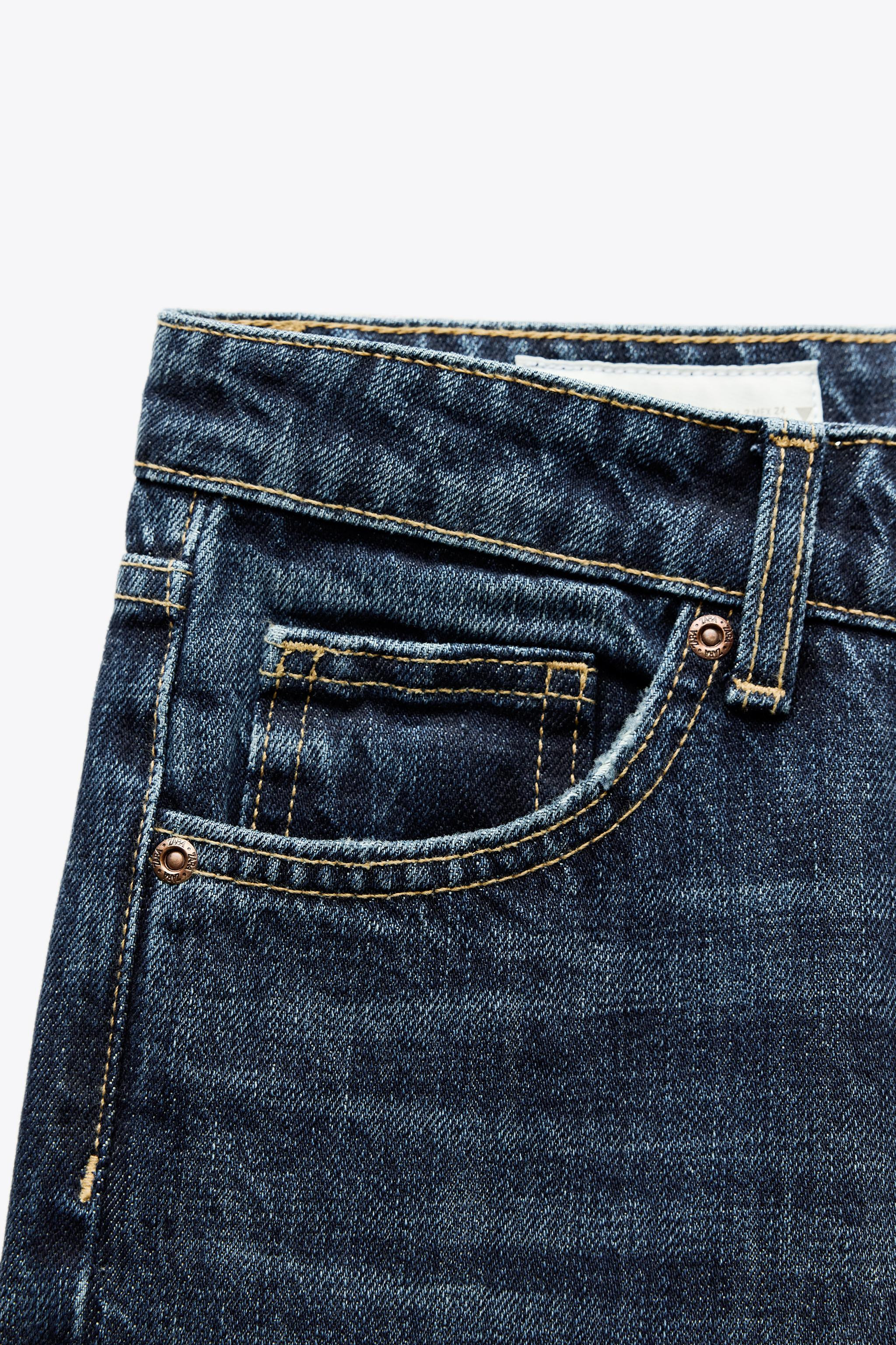 TRF WIDE-LEG LOW-RISE JEANS | Zara US
