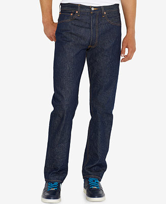 Men's 501® Original Shrink-to-Fit™ Non-Stretch Jeans | Macy's