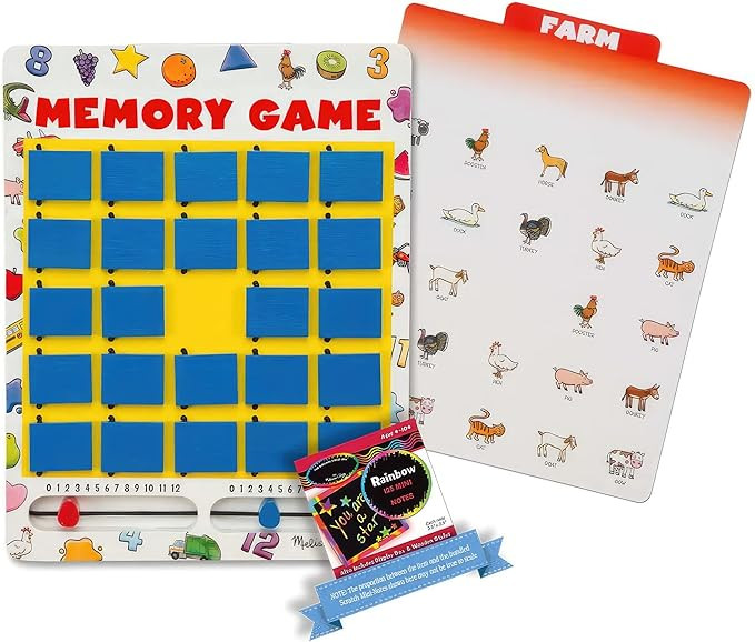 Melissa & Doug Travel Memory Game Bundle with 1 Scratch Fun Mini-Pad Bundle (02090) | Amazon (US)