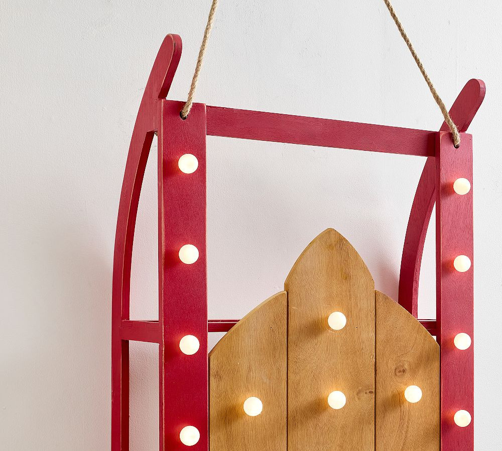 Lit Marquee Sled | Pottery Barn (US)