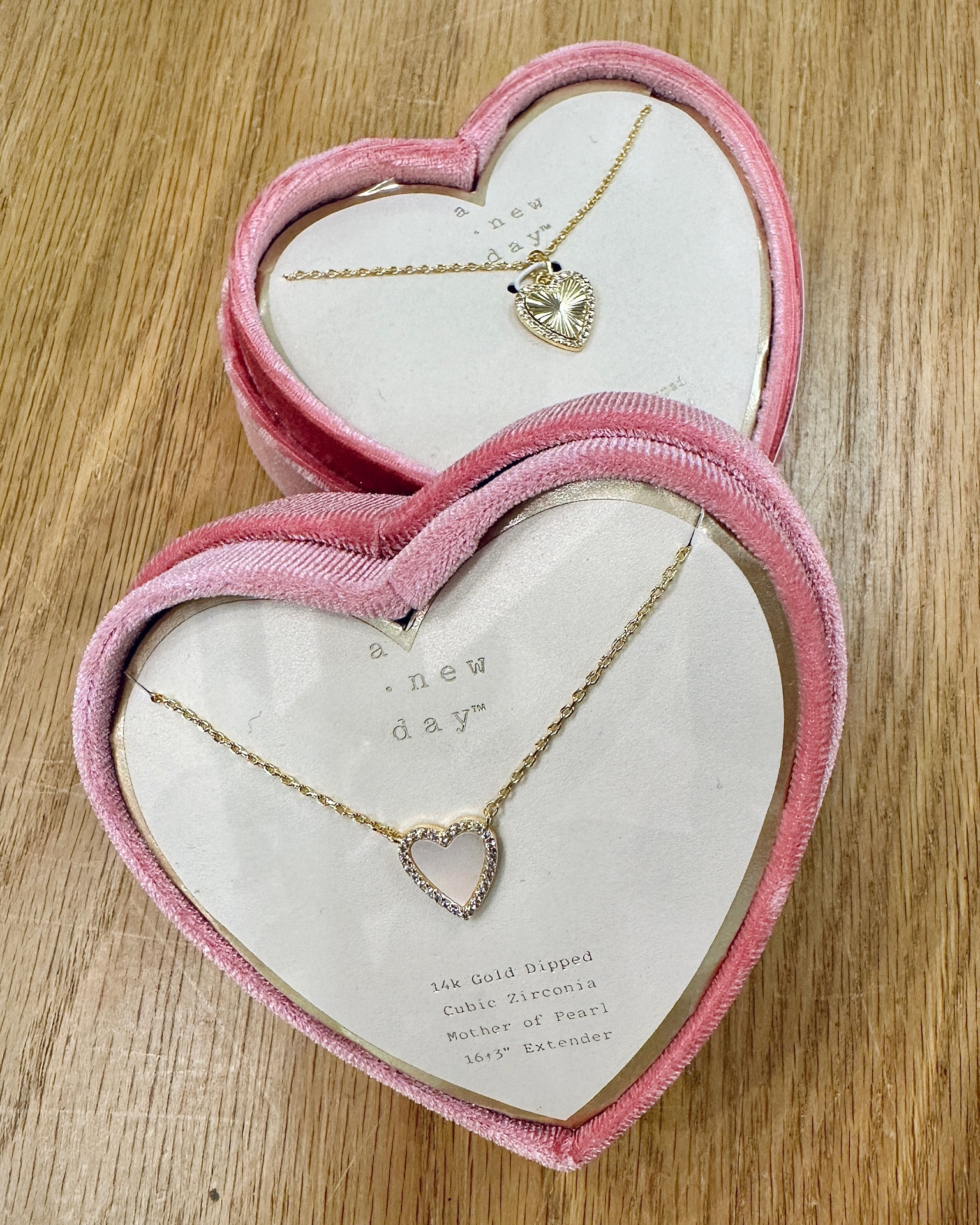 These heart shaped necklaces are so cute in person! And I love the pinkvelvet packaging. An affordable Valentine’s Day gift for a teen or girlfriend! 💕

#LTKfindsunder50 #LTKSeasonal #LTKGiftGuide
