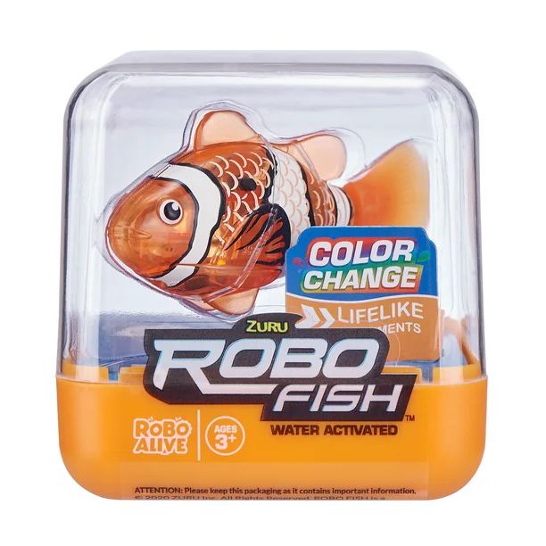 Robo Alive Electronic Interactive Fish Orange - Walmart.com | Walmart (US)