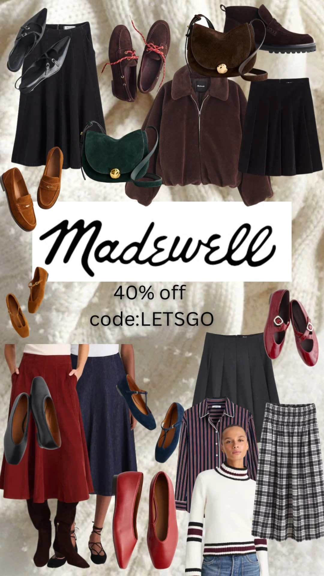 If I had to pick my favorite brand  collection this season it’s hands down Madewell. They nailed every category- their shoes are perfection and their skirts are so preppy and classic. They are currently having 40% off almost everything so happy shopping 🛒 

#LTKFindsUnder100 #LTKSaleAlert #LTKCyberWeek
