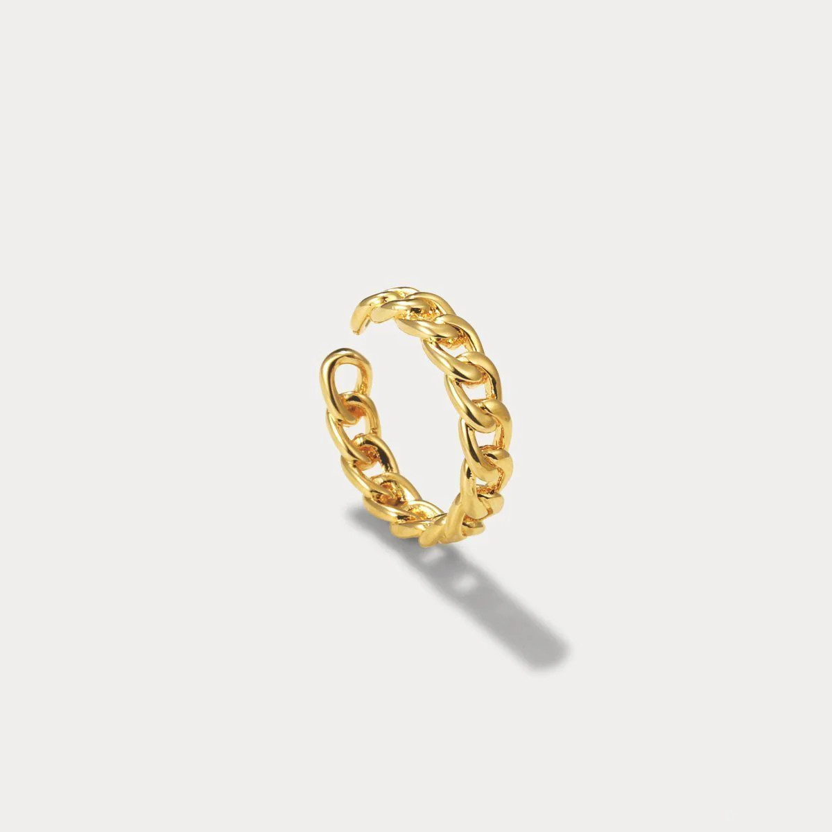 Bold Chain Open Ring | Selenichast