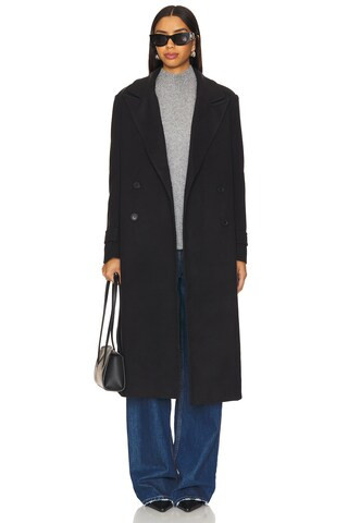 Steve Madden Prince Coat in Black from Revolve.com | Revolve Clothing (Global)