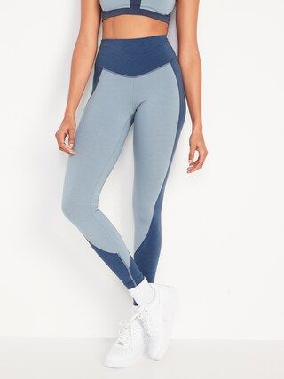 Extra High-Waisted PowerChill Two-Tone Compression Leggings for Women | Old Navy (US)