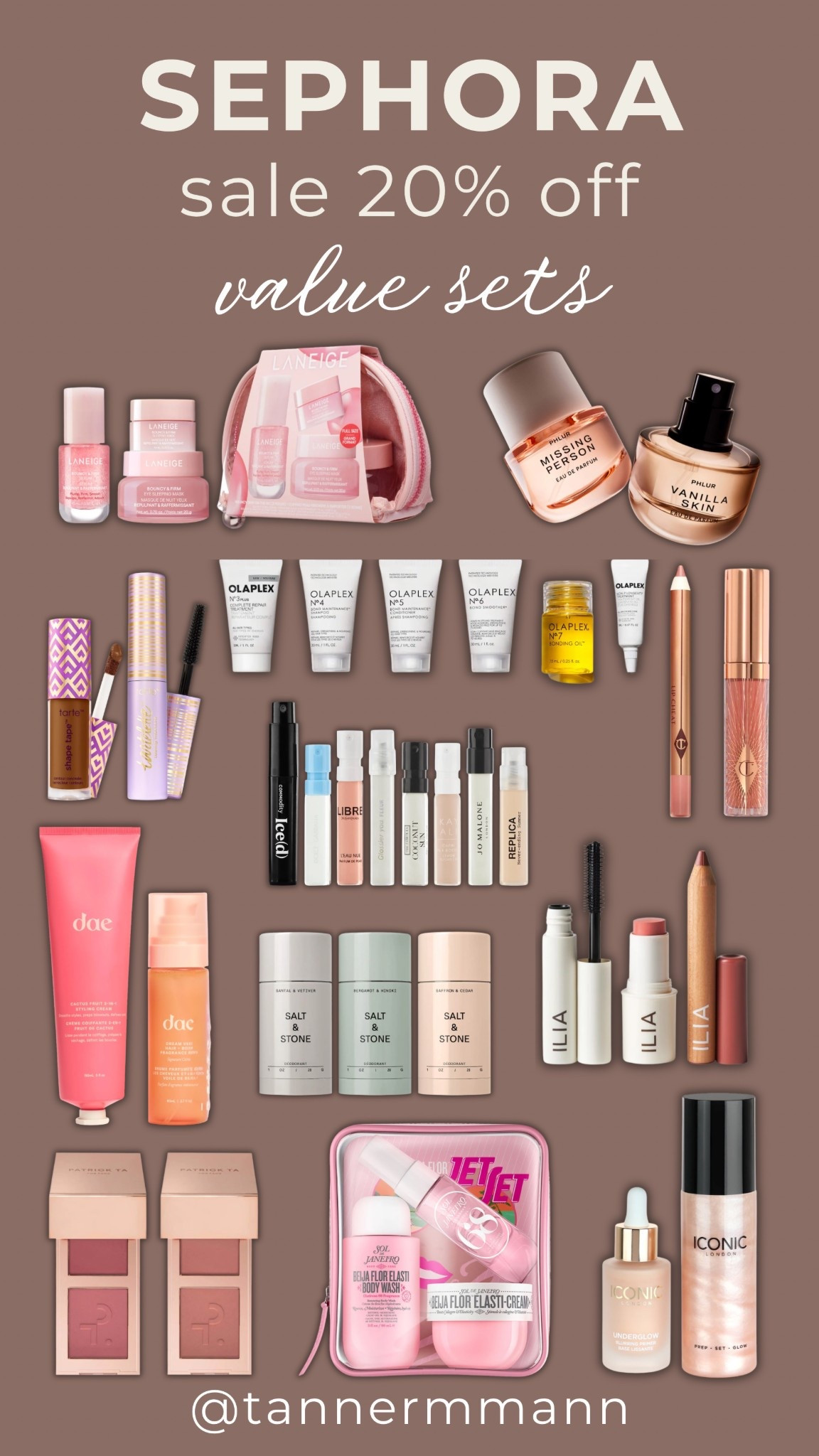 Sephora sale 20% off 
VALUE SETS￼

#LTKBeauty #LTKTravel #LTKmorningroutine