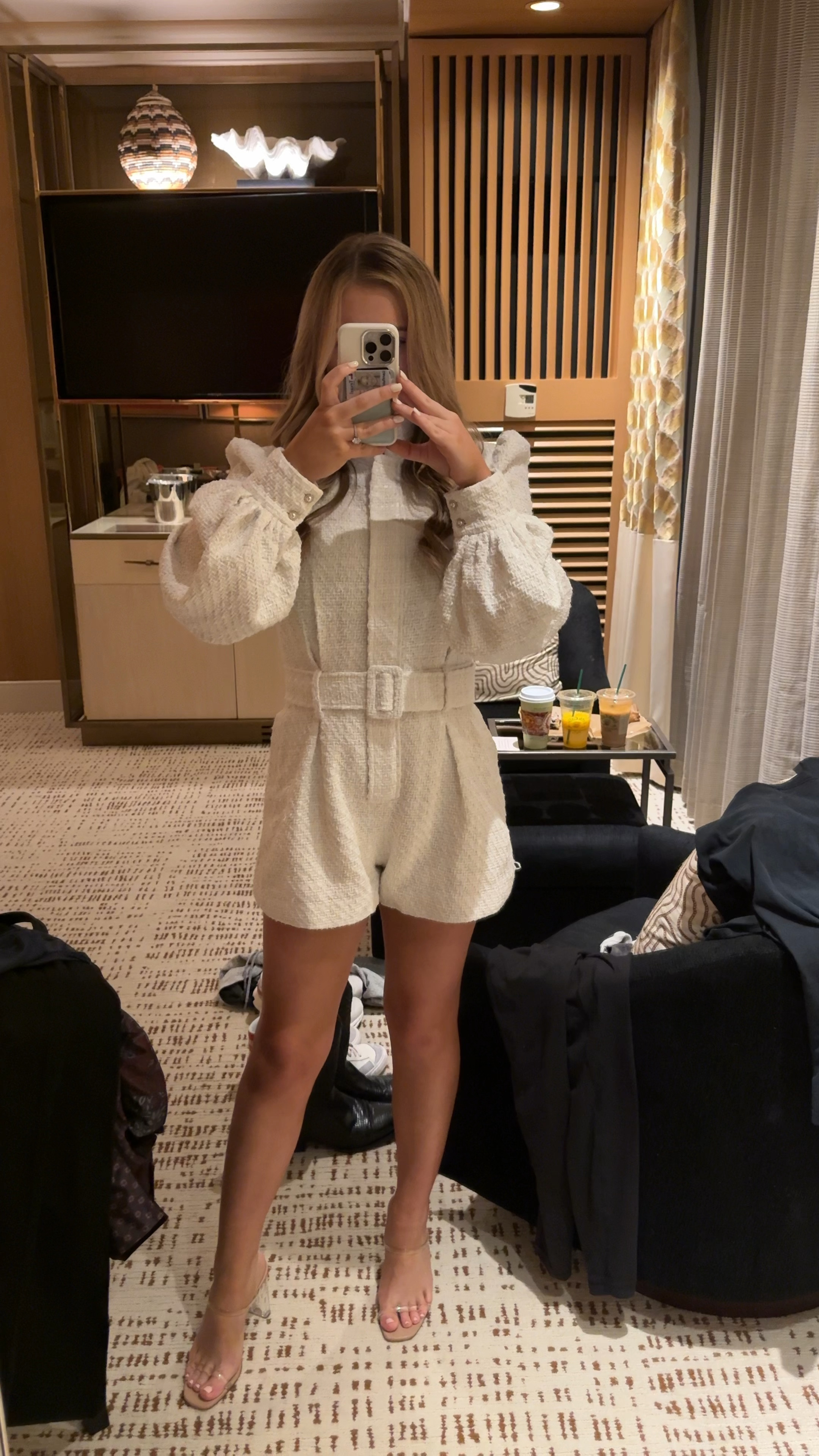 Formula 1 Vegas Grand Prix Outfit | Sau Lee April Romper | White Tweed Romper | White Tweed Puff Sleeve romper | Classy Night Out Outfit | Event Outfit | Revolve finds | F1 Outfit | Classy Las Vegas Outfit | 

#LTKtravel #LTKVideo #LTKparties