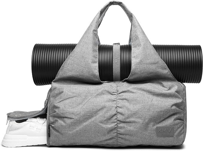 Fashion Women Yoga Gym Bag with Independent Shoe Compartment and Yoga Mat Holder | Amazon (US)