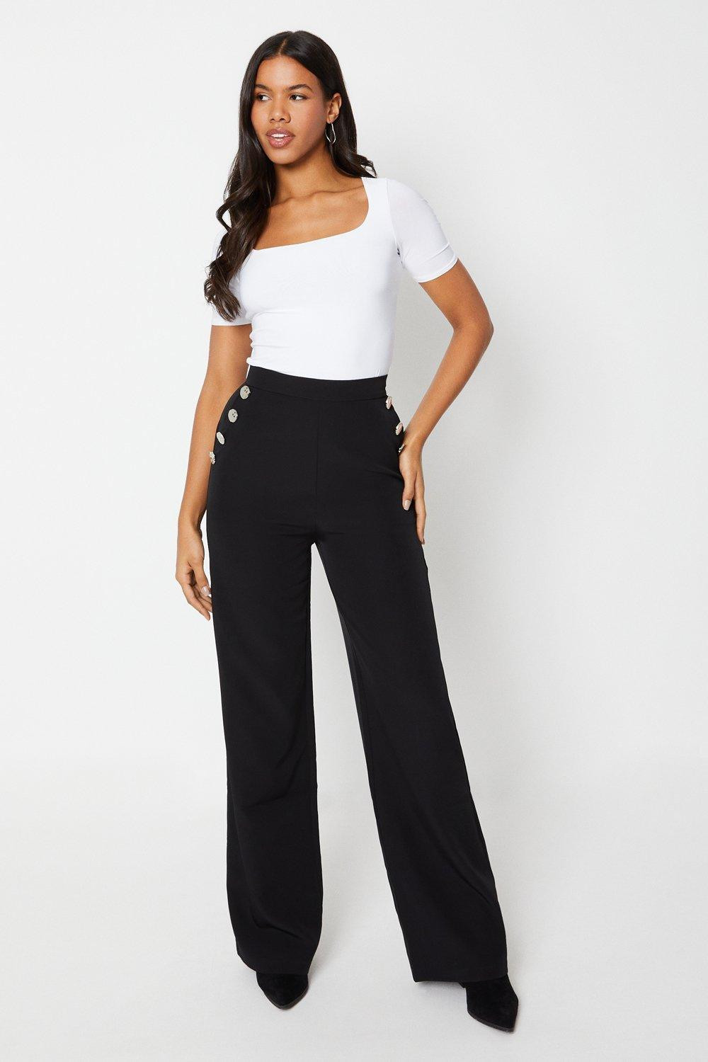 Tall Military Wide Leg Trouser | Dorothy Perkins (UK)