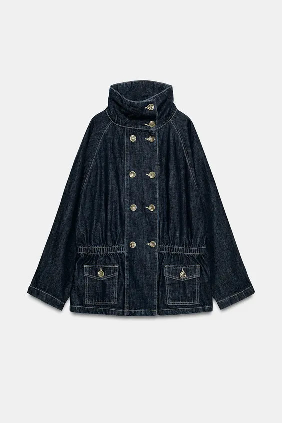 Z1975 CONTRAST-TOPSTITCH DENIM JACKET | Zara DE