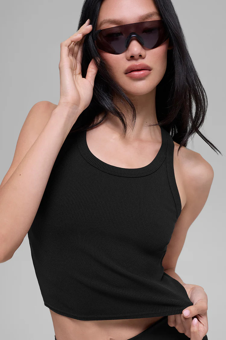 Goddess Ribbed Go-To Tank | Alo Yoga