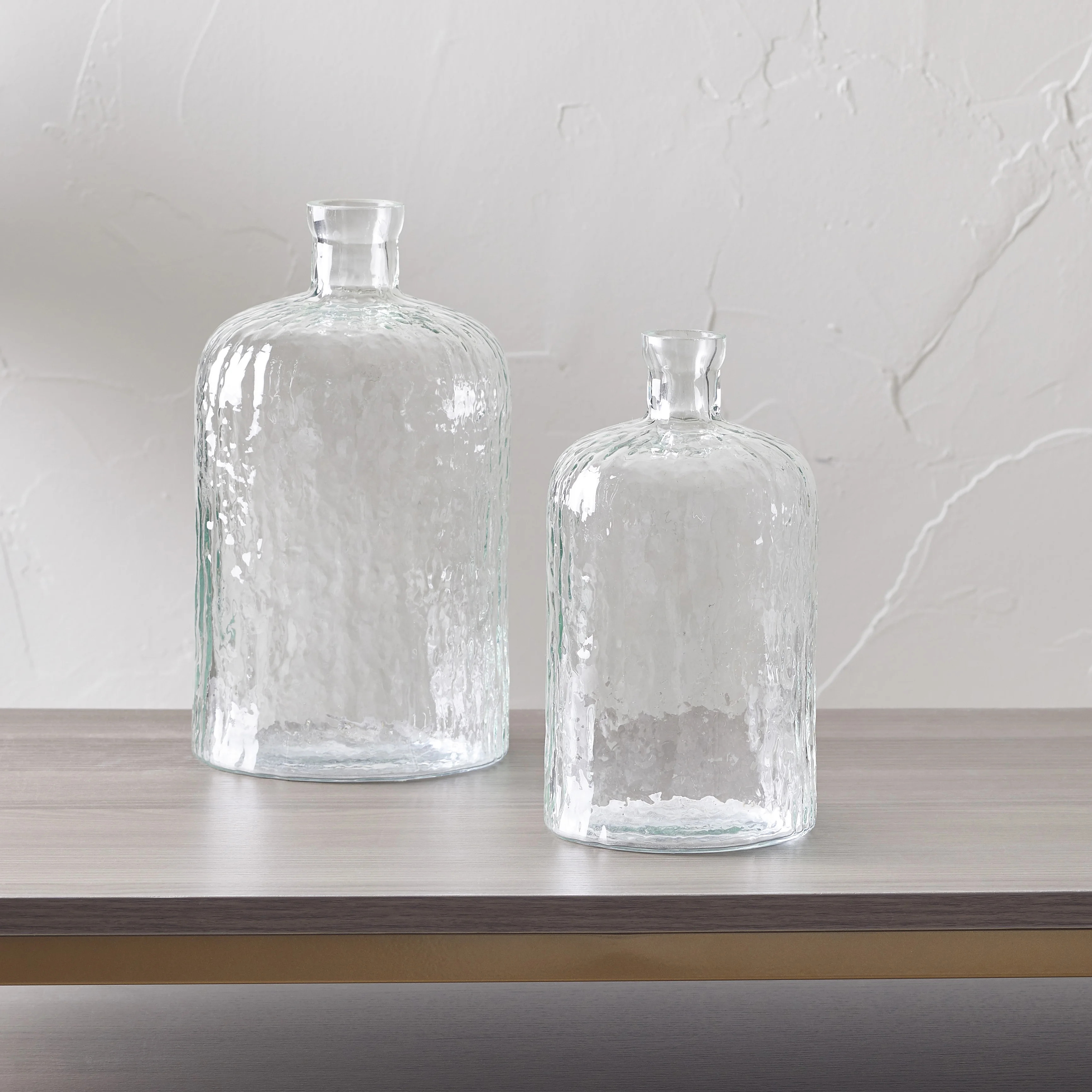 Better Homes & Gardens Textured Glass Coastal Vase, 8.5" x 5.9" - Walmart.com | Walmart (US)