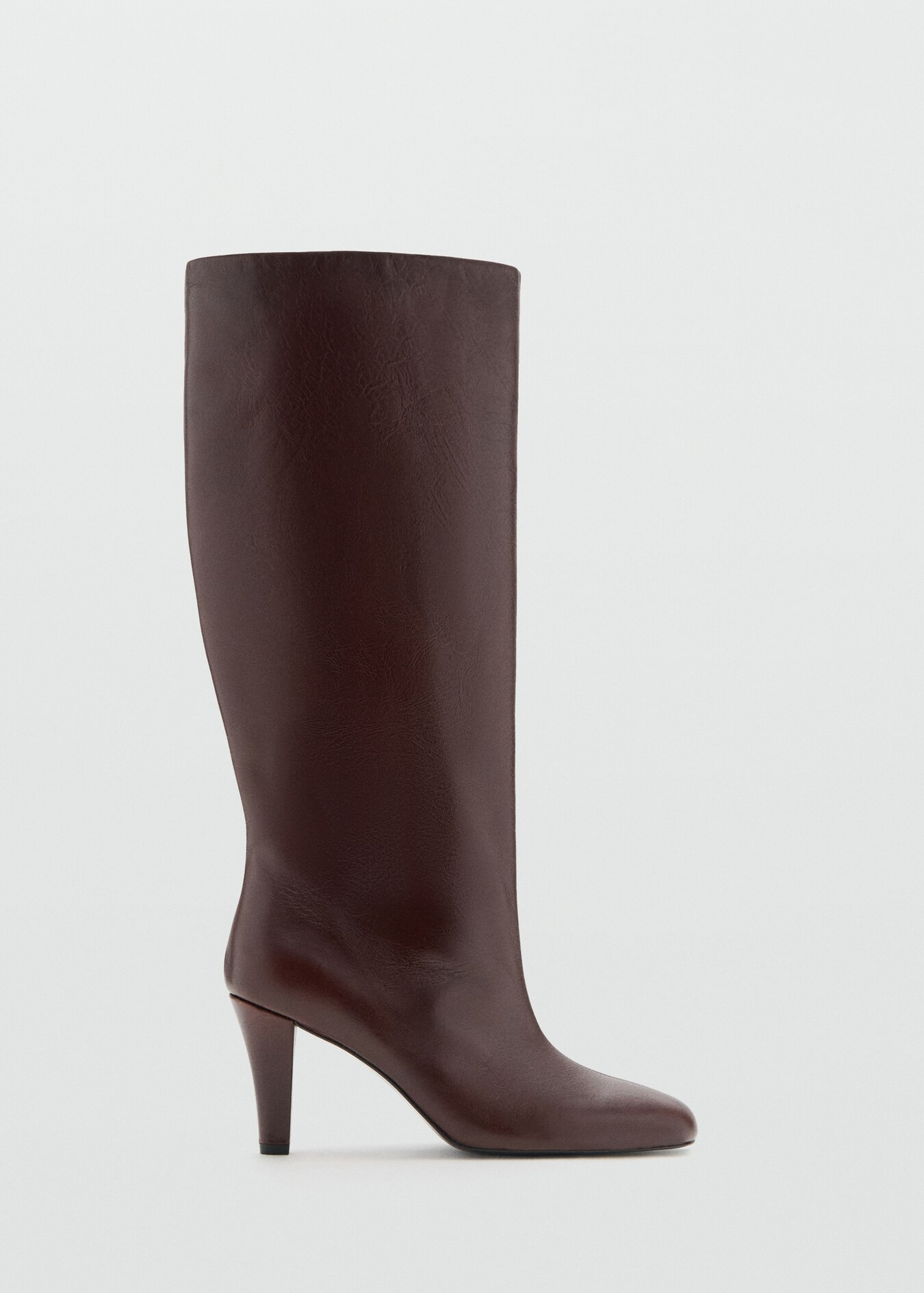 Heel leather boot - Women | MANGO USA | Mango (US/MX/AU)