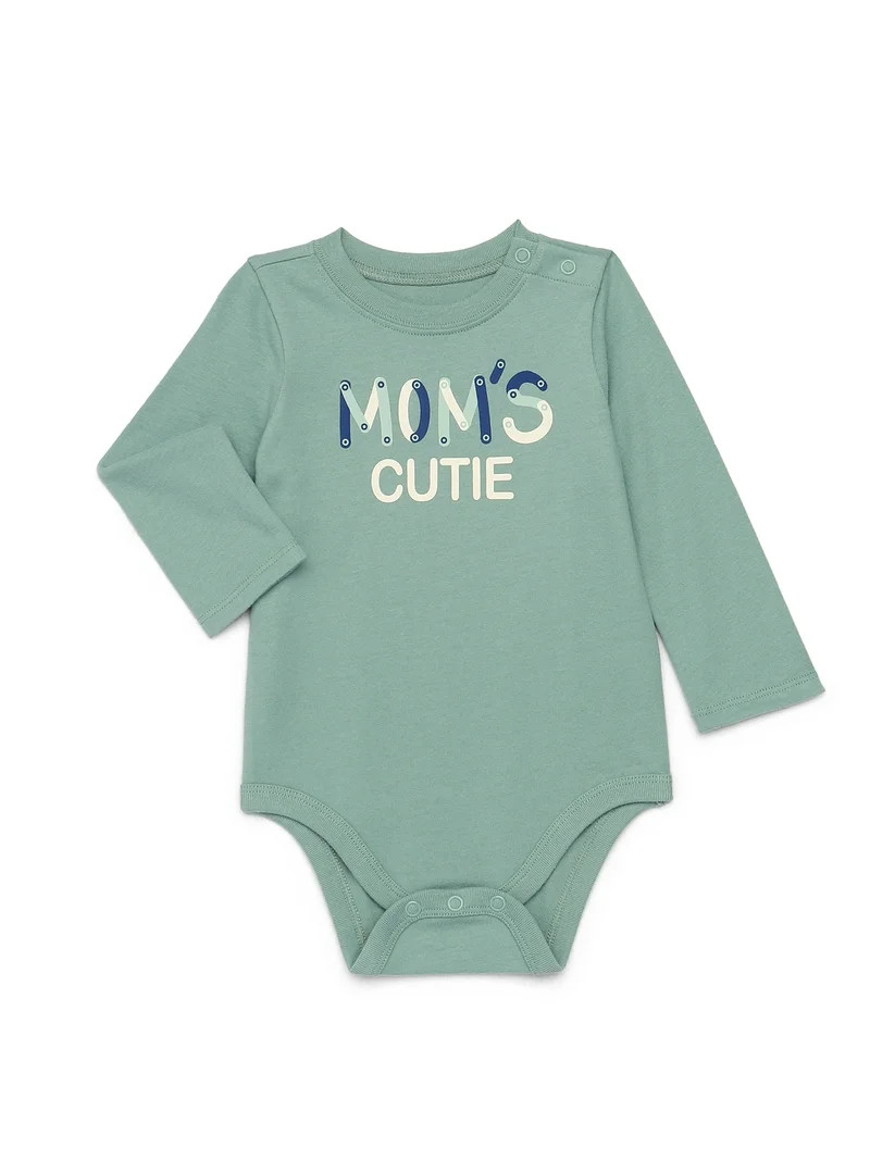 Garanimals Baby Boy Graphic Bodysuit with Long Sleeves, Sizes 0M-24M | Walmart (US)