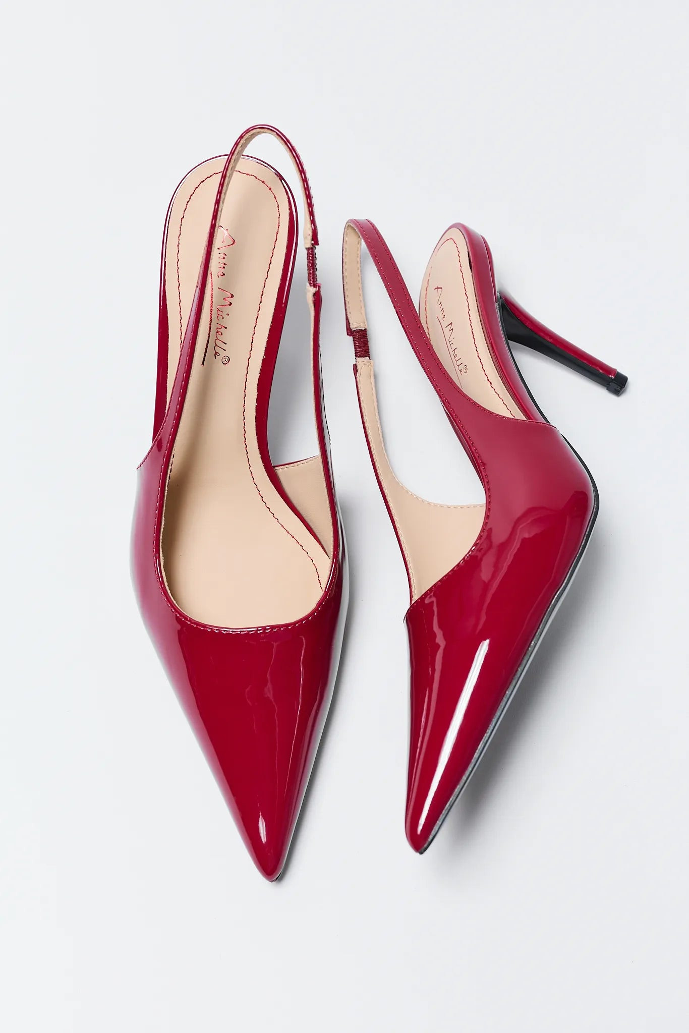 Missy Red Pointed Toe Heels | Avara