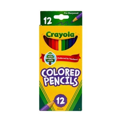 Crayola 12ct Pre-Sharpened Colored Pencils | Target