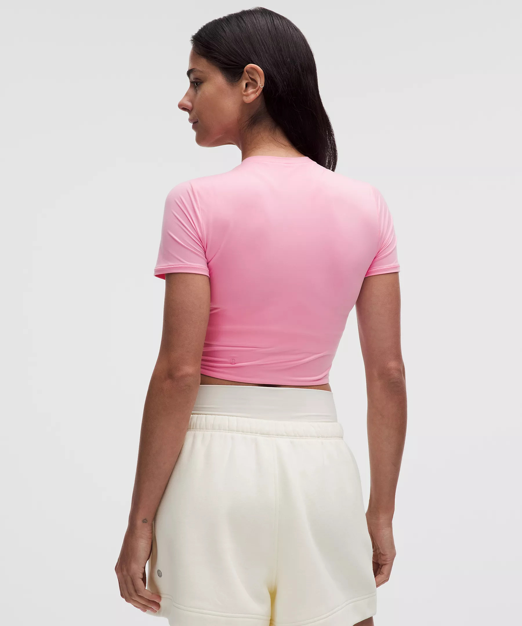 Wundermost Ultra-Soft Nulu Crewneck Cropped T-Shirt | Lululemon (US)