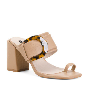 Cecelia Heeled Buckle Sandals | TJ Maxx