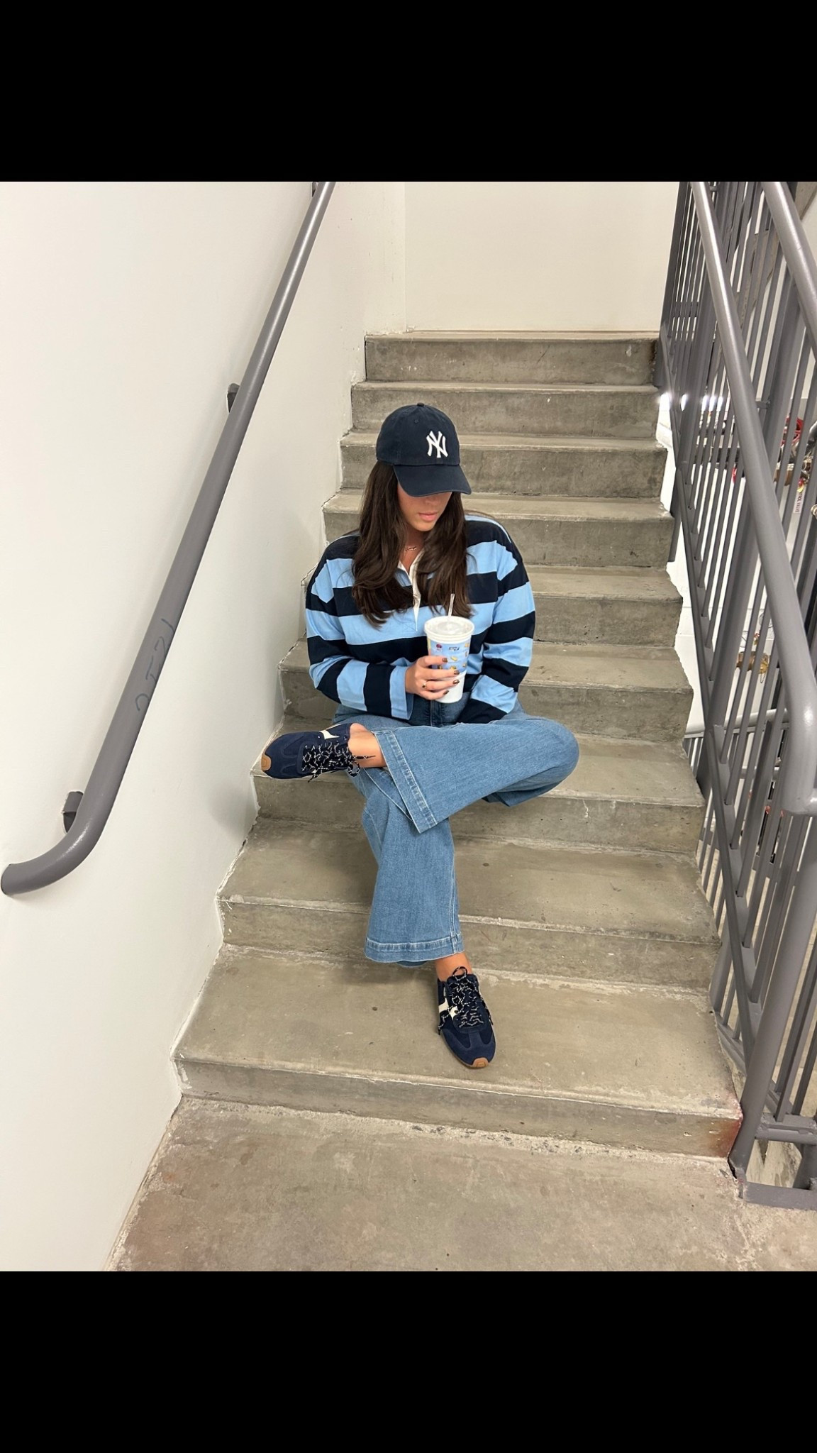 Rugby tops are the perfect spring transitional pieces for me. They are lightweight and have a pop with color that’s needed for spring