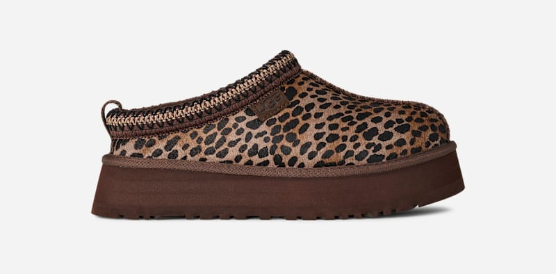 UGG® Women's Tazz Caspian Cow Hair Slippers in Burnt Cedar, Size 8 | UGG (US)
