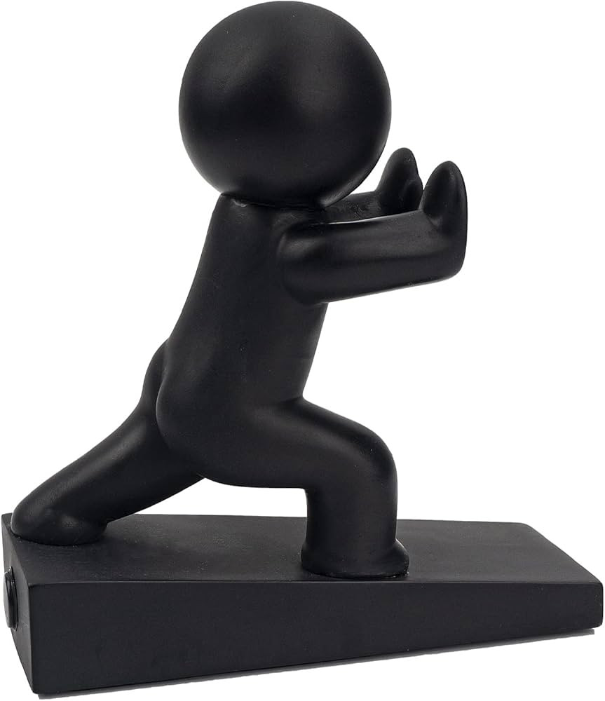 Cute Door Stopper, Buddy Decorative Door Stop, Protects Your Floors, Black 1 Pack (Patent Registe... | Amazon (US)