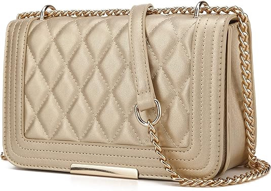 Lola Mae Crossbody Bags for Women Fashion Quilted Shoulder purse with Convertible Chain Strap Cla... | Amazon (US)