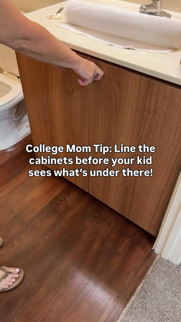 Protect cabinet bottoms from leaks, spills, and cleaning product drips with a waterproof under-sink liner. Easy to trim to fit and perfect for kitchens, bathrooms, laundry rooms, and dorm apartments. Under sink liner, cabinet protector, kitchen organization, leak protection, home essentials.

#LTKU #LTKHome