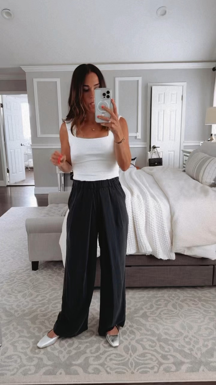 NSale free people pull on stretchy waistband trouser style pant that are amazing!! Wearing XS. Size down. Perfect length for me - I’m almost 5’5”. 

#LTKxNSale #LTKSummerSales #LTKStyleTip