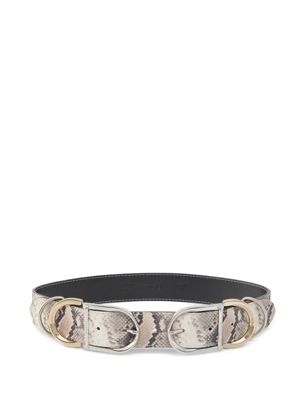 PINKO snakeskin buckle belt - Neutrals | Farfetch Global