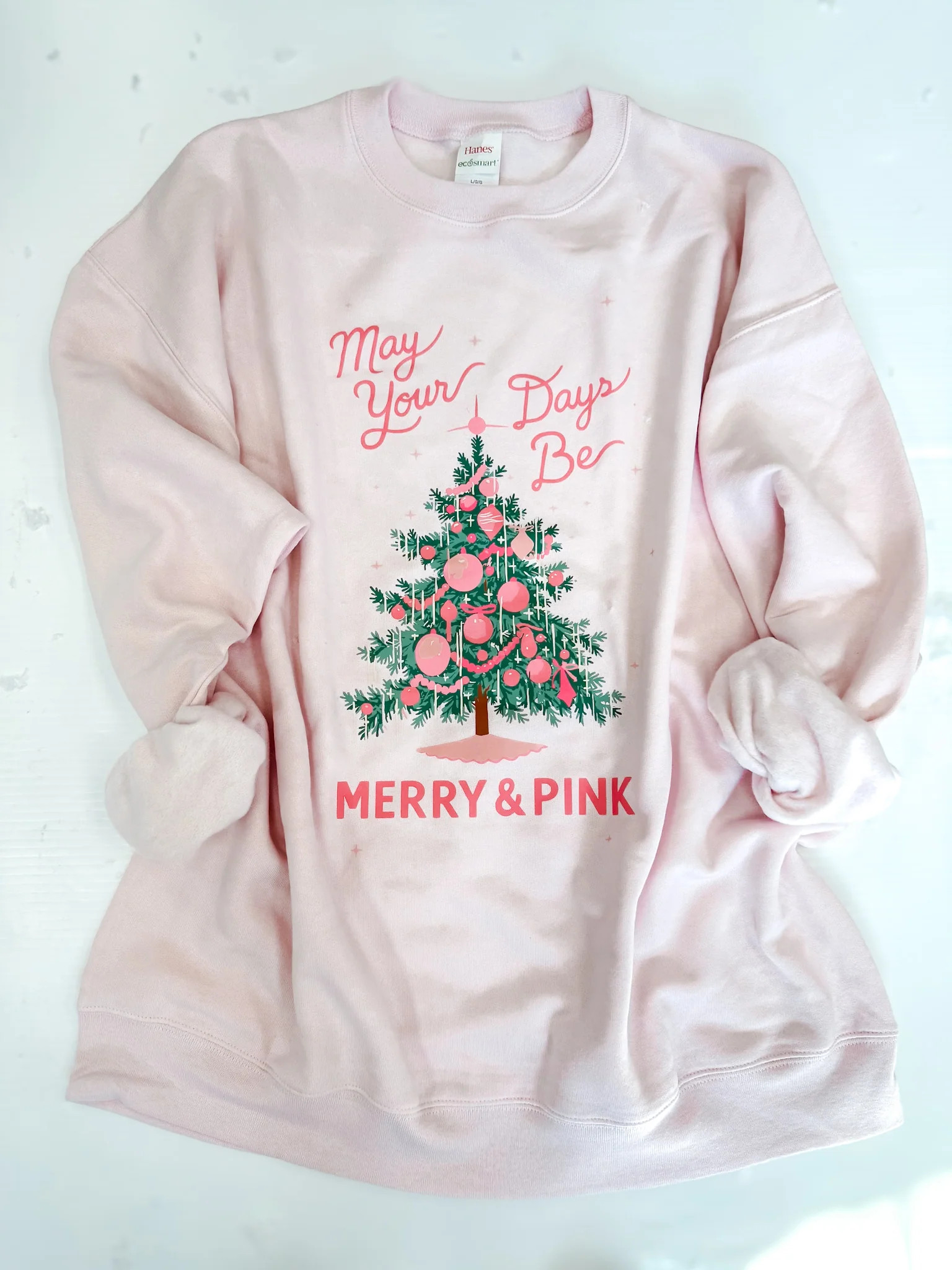 Merry & Pink Sweatshirt | TEES by Taylor