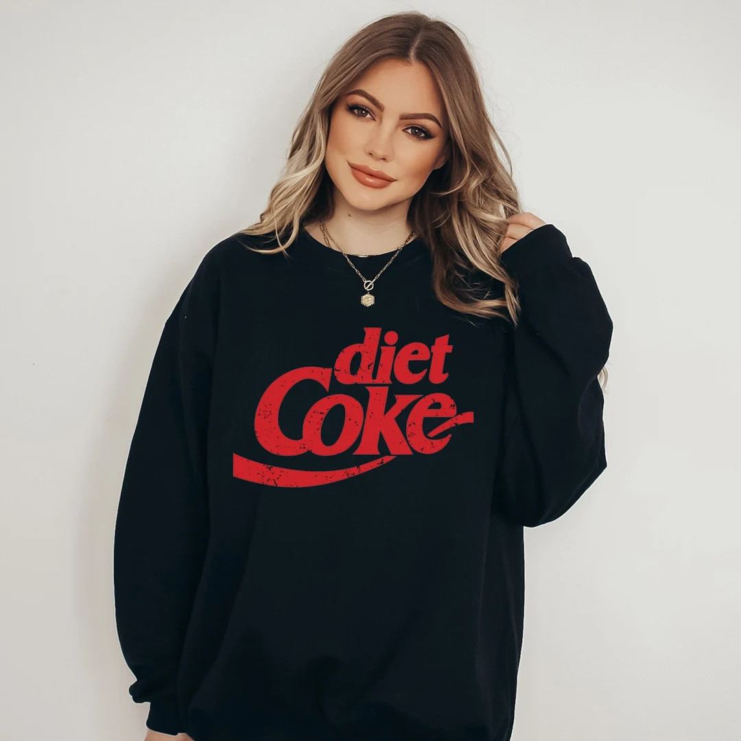 Diet Coke Sweatshirt, Diet Coke T Shirt , Diet Coke Gift, Runs on Diet Coke, But First Diet Coke,... | Etsy (US)
