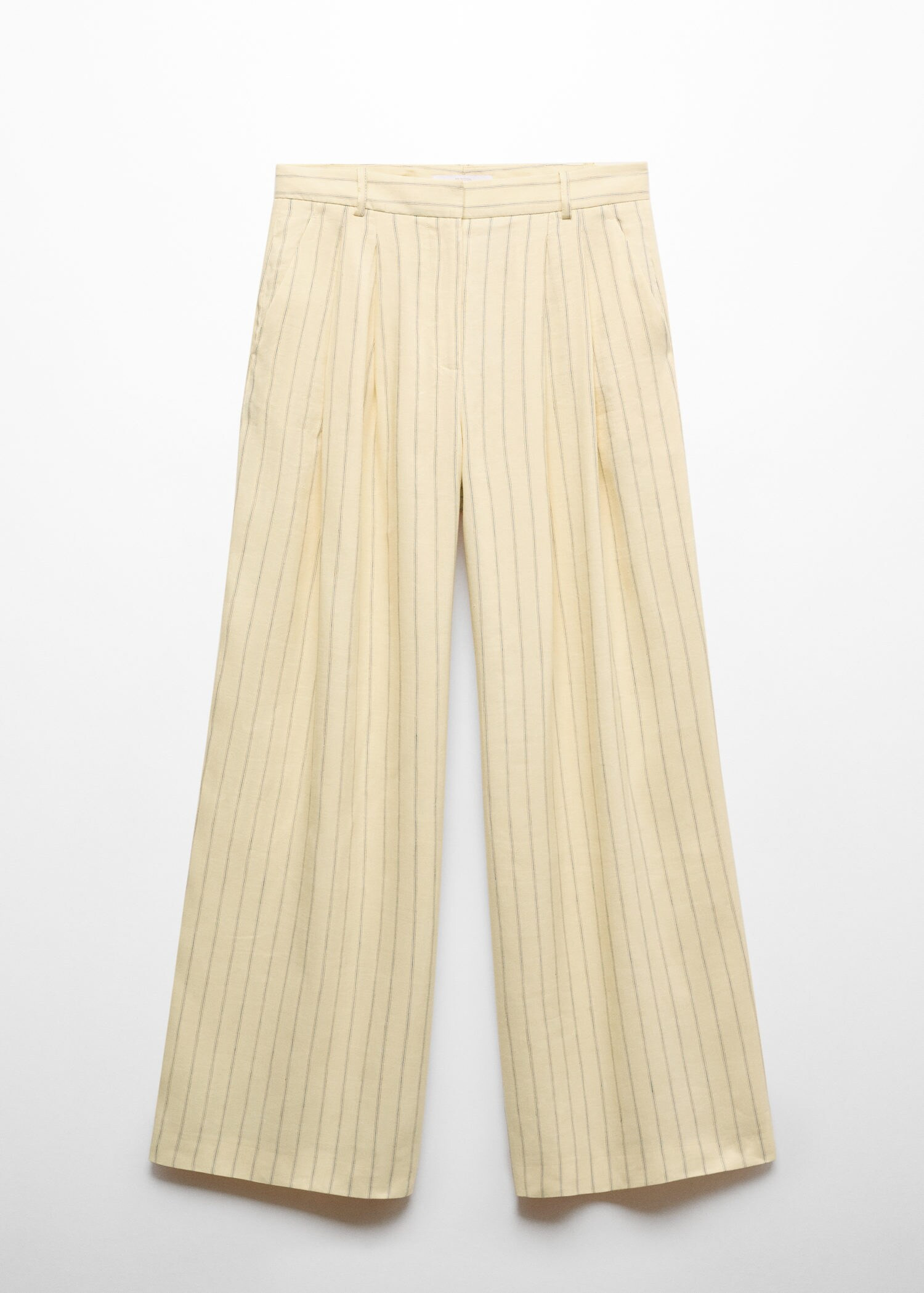 Striped linen-blend pants -  Women | Mango USA | MANGO (US)