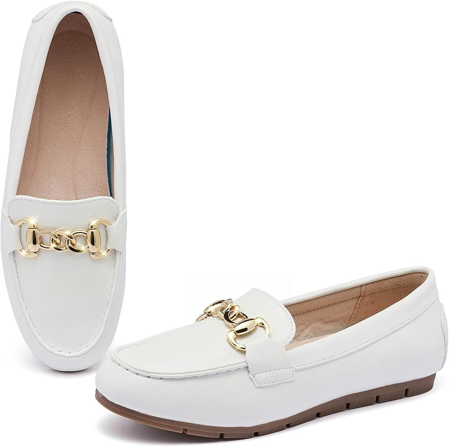 ABEJOJO Women's Loafer Shoes, Comfortable Slip on Casual Flat Penny Shoes for Walking, Driving, D... | Amazon (US)