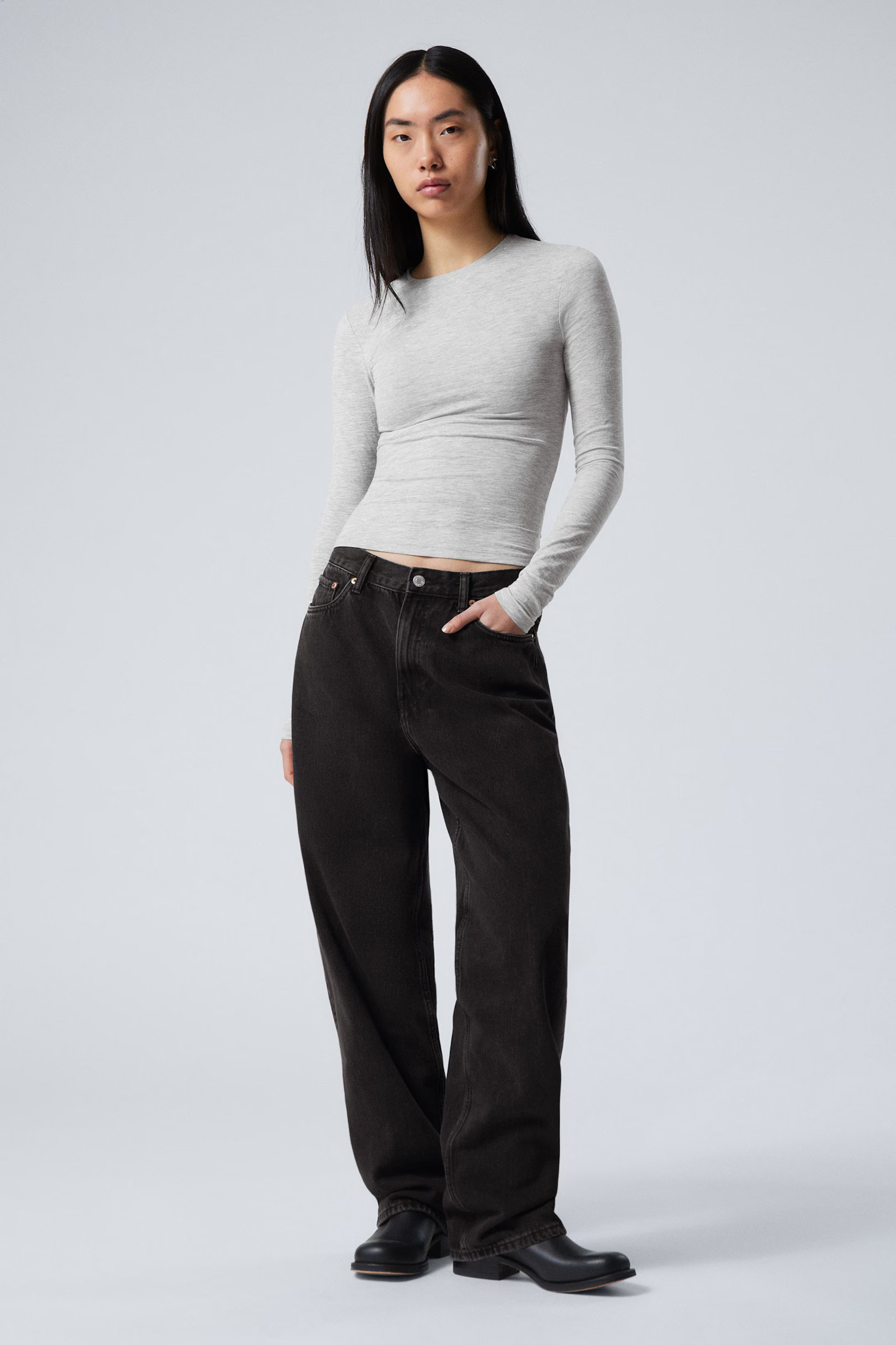 Galaxy Loose Straight Leg Jeans | Weekday