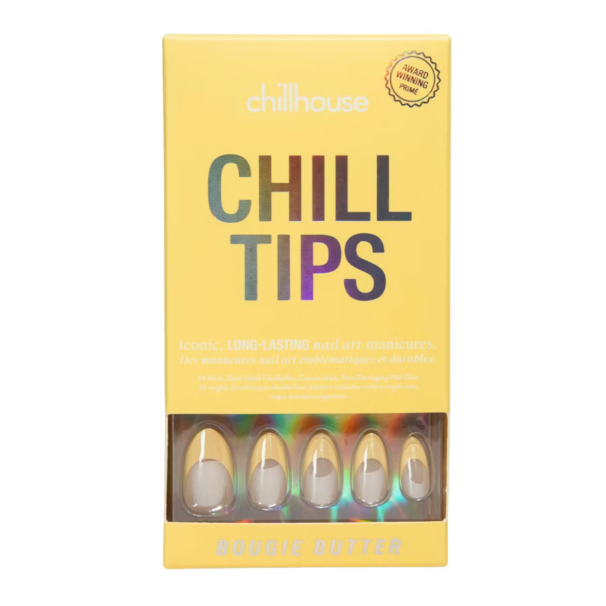 Chillhouse Chill Tips Press-On Fake Nails - Bougie Butter - 24ct | Target