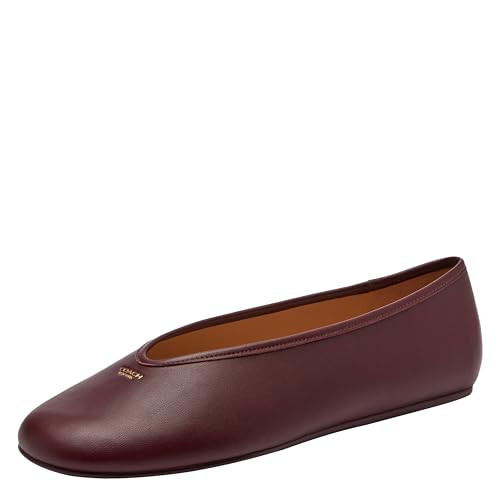 Coach Women's Houston Ballet Flat, Merlot, 5 | Amazon (US)