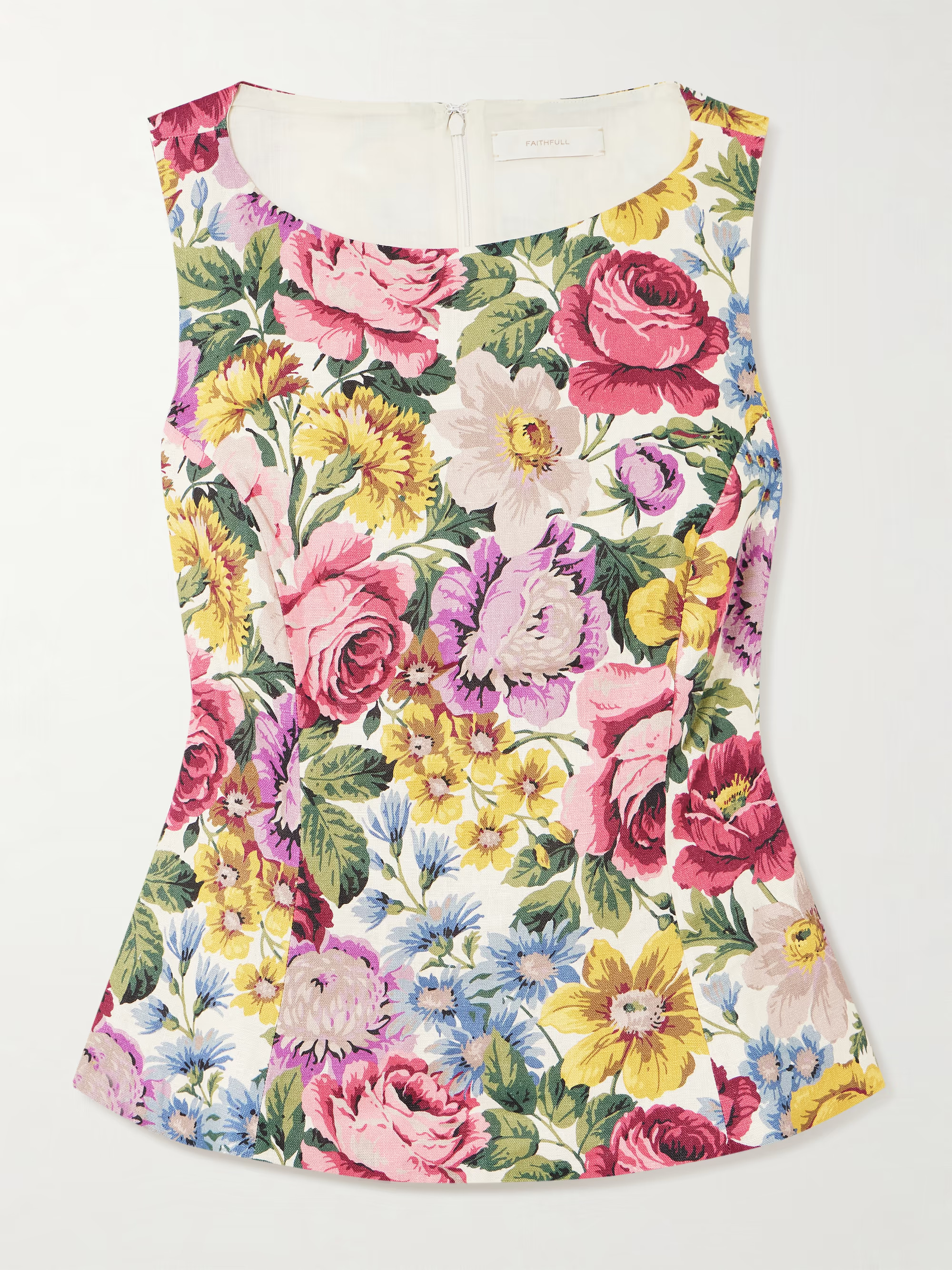 Ana floral-print linen top | NET-A-PORTER (US)