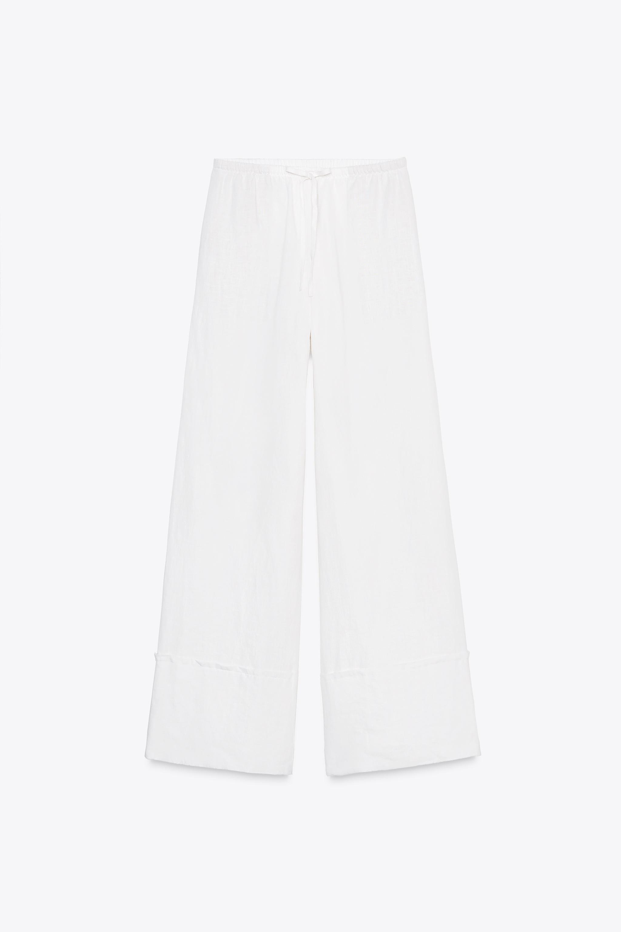 100% LINEN PALAZZO PANTS ZW COLLECTION | Zara US