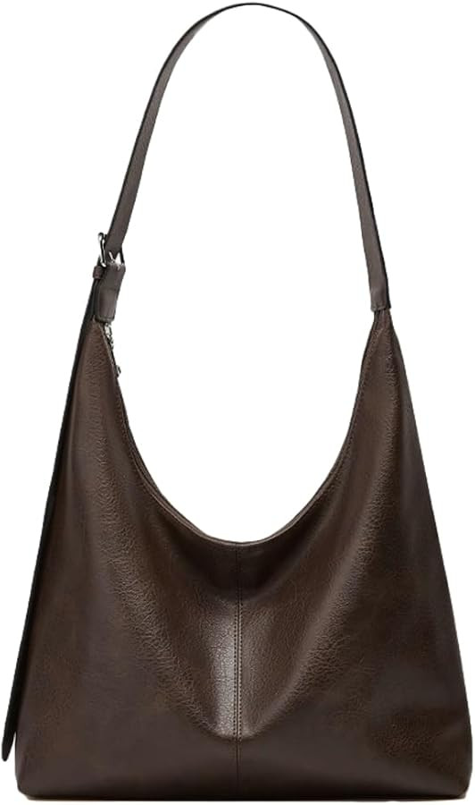 Slouchy Tote Bags for Women Retro Vegan Leather Shoulder Crossbody Bag Faux Leather Handbag Purse... | Amazon (US)
