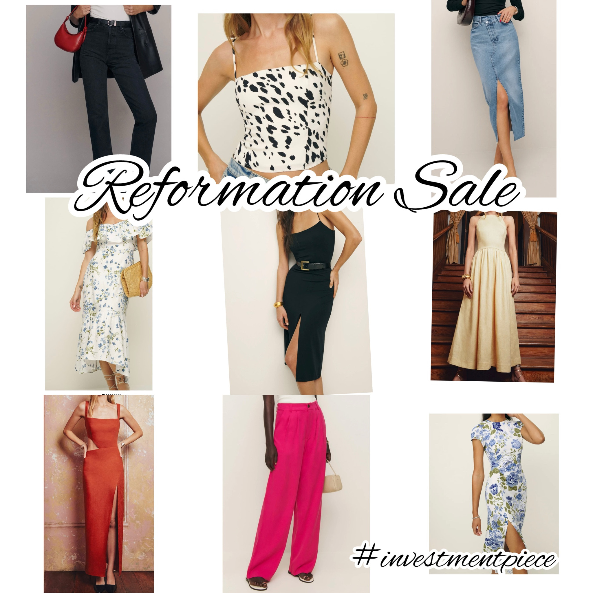 From denim to linen dresses to trousers to blouses to more - get up to 50% iff must have @reformation #investmentpiece 

#LTKSeasonal #LTKSaleAlert #LTKStyleTip