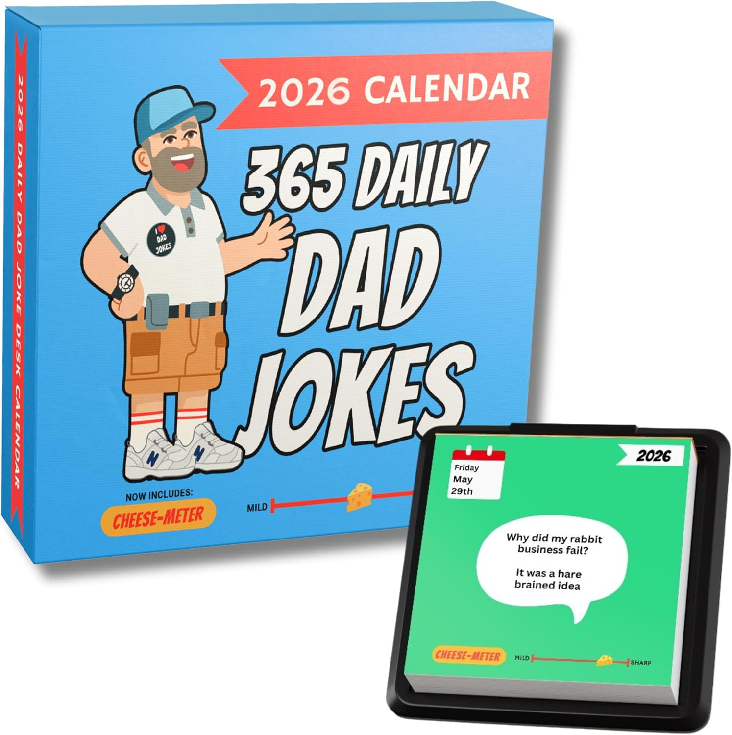 Dad Joke Desk Calendar 2026 - Funny Gifts for Dad, Page a Day Desk Calendar with 365 Daily Dad Jo... | Amazon (US)